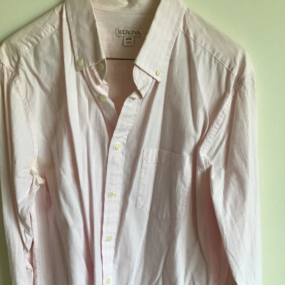 Merona Pink Casual Button Down Shirt